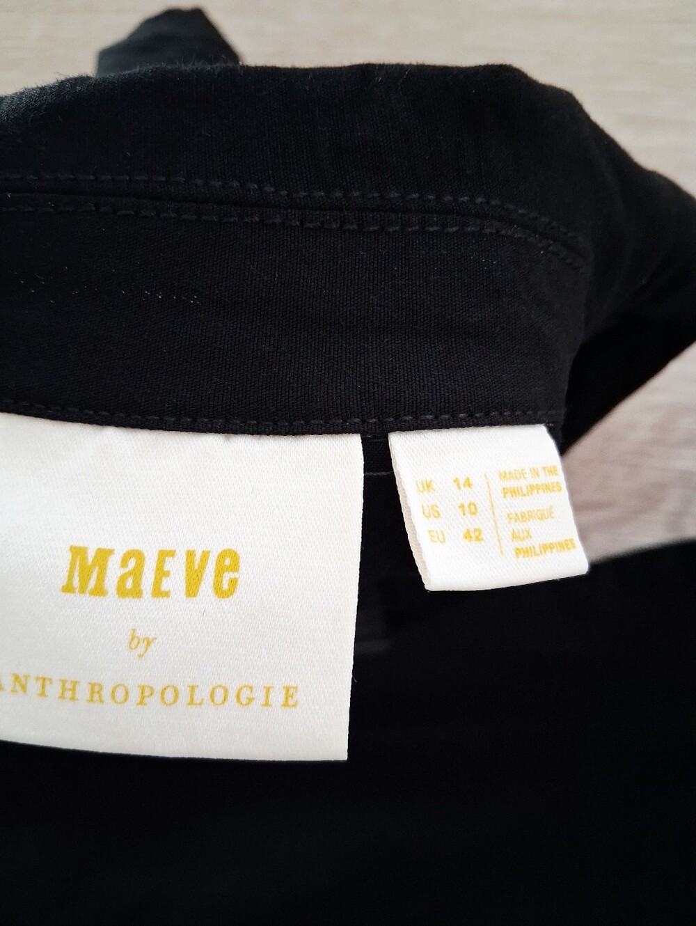 Anthropologie Maeve The Colette Wide Leg Wrap Jumpsuit In Black Magic Fabric - Picture 8 of 16